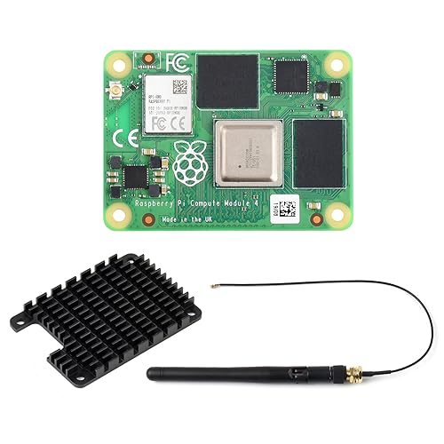 Image of Waveshare Pi Compute Module 4 Comes with Heatsink 4GB RAM 8GB eMMC Flash with WiFi