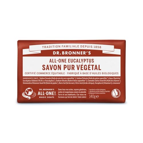Pain de savon eucalyptus Dr Bronner's 140 g