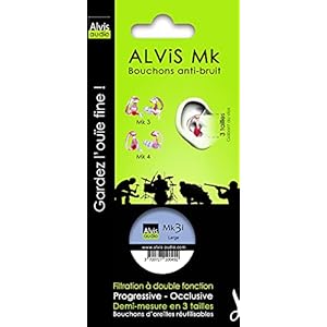 Alvis MK 3i Large anti-bruit-stopper, siliconen, CE-gecertificeerd voor EPI, 1 paar