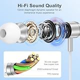 USB C Headphones Wired for Samsung Galaxy S25 Ultra S24 S23 S22 S21 A56 A17 A16,Earbuds Wired Earphones USB C Earphones Type C In Ear Headphones with Mic &Volume Control for iPhone 17 Air 16e 15 Pro - Image 3