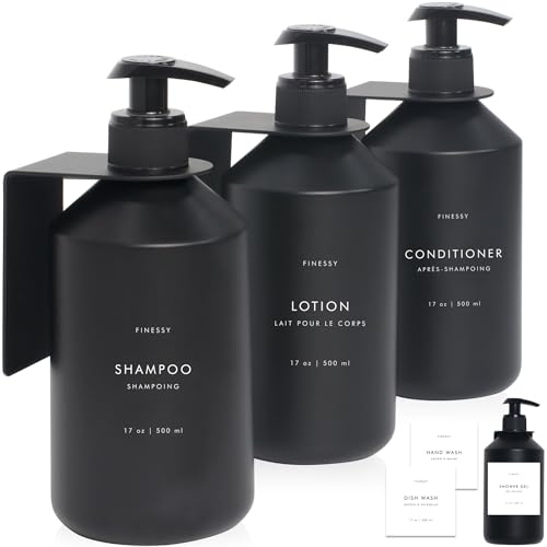 No Drill Wall Mount Shampoo and Conditioner Dispenser for Shower