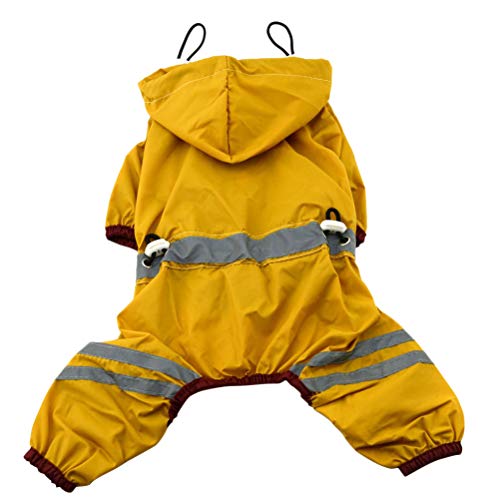 POPETPOP Capa de chuva para cães de PVC camada única para filhotes de chuva, impermeável, respirável