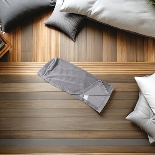 Fundas de reposabrazos para sofa en terciopelo gris elasticas de alta densidad 7