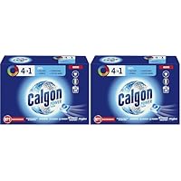 Calgon Powerball Tabs Anticalcare Lavatrice, 2 Confezioni da 30 Pastiglie Anticalcare