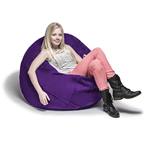 Jaxx Bean Bags Cocoon Junior Kids Microsuede Bean Bag, 4-Feet, Grape #TOP1