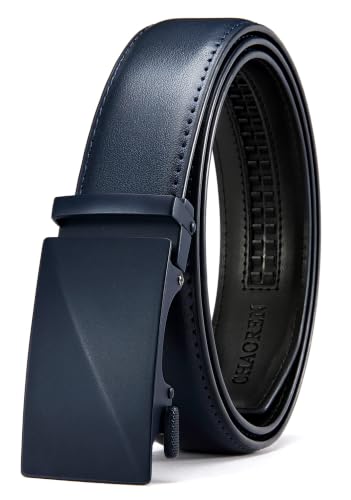 Image of CHAOREN Mens Leather Ratchet Belt - 1 3 /8 inch for Dress Pants