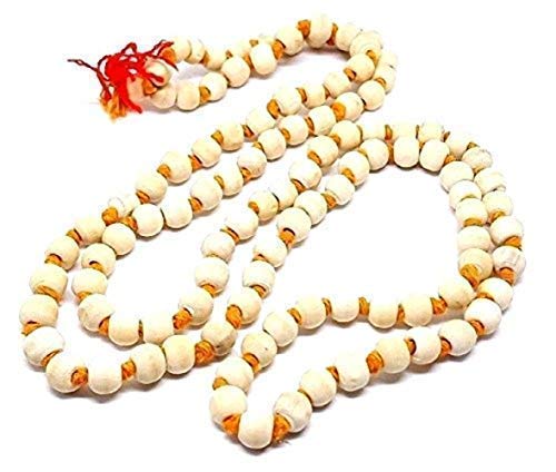 Eclectic Shop UK Tulsi Tulasi Chilka Krishna Japa Mala 8.5mm Perles Chapelet 108 Perlé Yoga Hindou