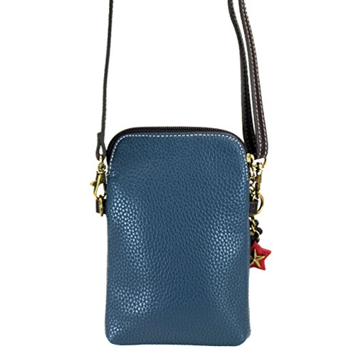 Image of CHALA Wilderness Animal Collection Cell Phone Crossbody Purse-Women PU Leather /Canvas Multicolor Handbag w /Adjustable Strap