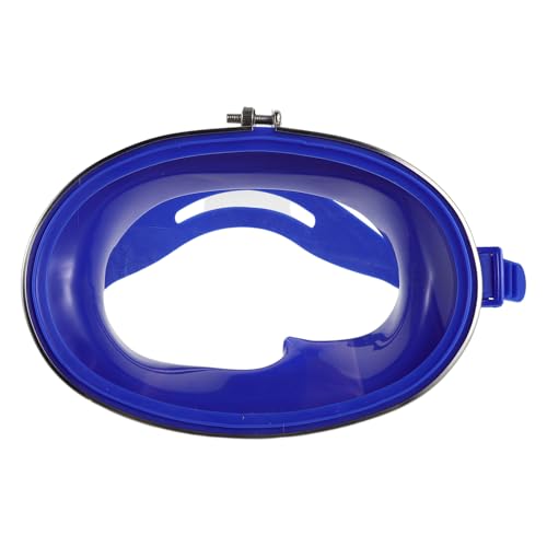 iplusmile Gafas de Buceo Azul Lente Única de Cristal Templado y Marco de Acero Inoxidable, Antivaho Protección UV, Ajustables para Hombres, Mujeres, Ideales para Pesca y Deportes