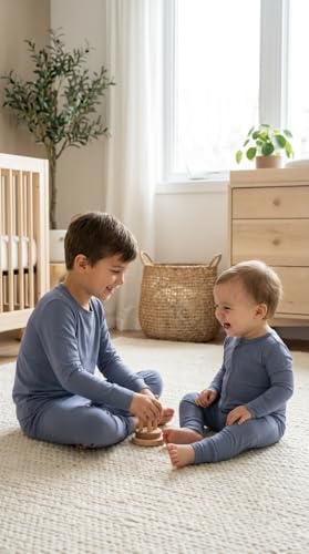 Image of ITSY BITSY BOUTIQUE Viscose Bamboo Baby Pajamas - Boys and Girls Footie Sleeper Convertible 2-Way Zipper Sleeper