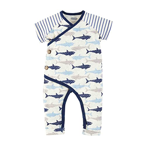 Mud Pie Baby Boys Kids One Piece, Shark, 3-6M US