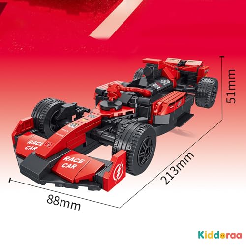 Image of Racing Car Micro Building Blocks Set 365+ PCS, Speed Racer Model Kit Toy for Kids 6+, DIY Puzzle Gift for Boys Girls Creative Play | 1 Year Manufacturing Warranty