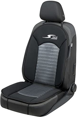 Walser CarComfort Housse de siège de Voiture S-Race, Universel Housse de siège et Coussin de Protection pour Voiture Anthracite/Noir