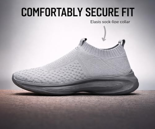 Image of Kraasa Trial Running Shoes with Lightweight Memory Insole | Breathable, Anti-Skid Knit Sneaker, Walking & Gym Shoes