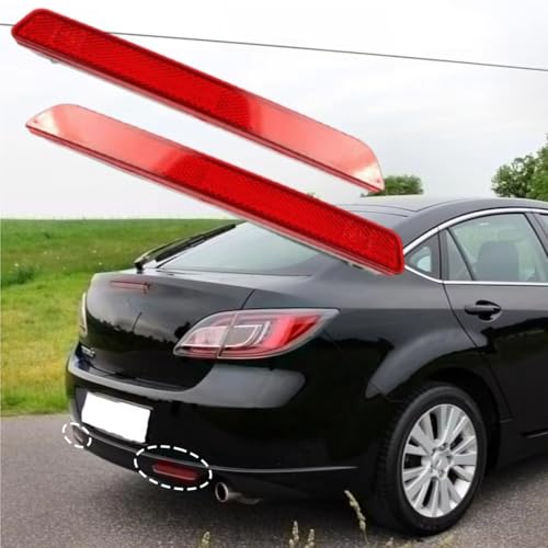 Réflecteurs arrière pour Mazda 6 2009-2015 - Paire de catadioptres de pare-chocs