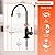Express Water Modern Water Filter Faucet – Matte Black Faucet – 100% Lead-Free Drinking Water Faucet – Compatible with Reverse Osmosis Water Filtration Systems