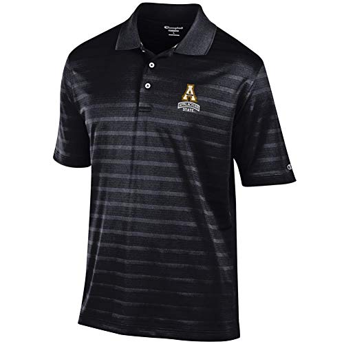 Champion Appalachian State Men s Polo Textured Solid Polo (Small)