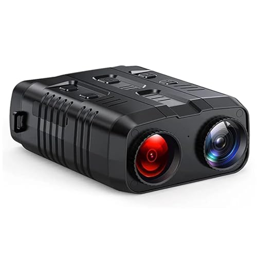 Visore Termico, Occhiali for visione notturna digitale a infrarossi con zoom digitale 5X con scheda di memoria da 128 GB Binocolo for visione notturna HD for caccia e viaggi