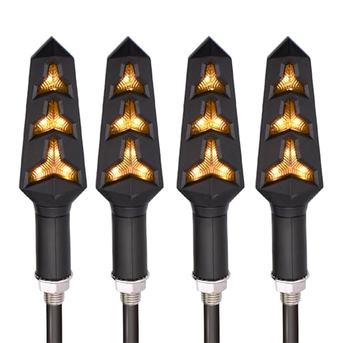 Clignotants moto à LED arête poisson pour CB400 SF CBR650 R GROM