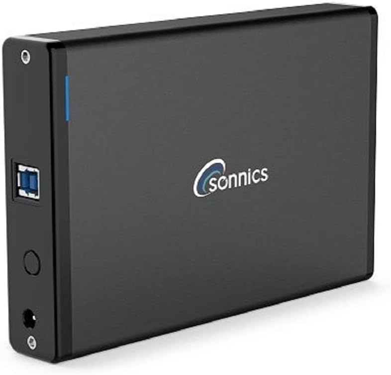 Sonnics 4TB External Hard Drive USB 3.0 High Speed for XBOX ONE / PS4 / Windows PC/Mac