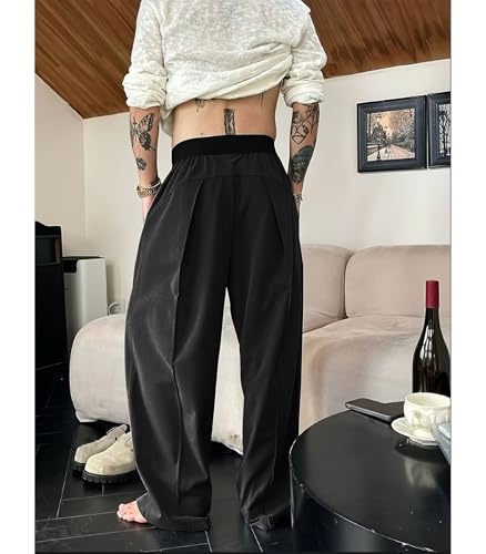 INVACHI Men's Casual Pants Yoga Pants for Men Baggy Harem Hippie Pants with Pockets Beach Pants3