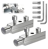 2 Pack Broken Pipe Extractor Tool, Easy-Out Stripped Screw Extractor Set, Broken Faucet Removal Tool Fits 1/2 inch to 1 inch Damaged Screws, Broken Water Pipes and Bolts, Pipe Remover Kit