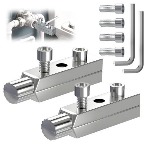 2 Pack Broken Pipe Extractor Tool, Easy-Out Stripped Screw Extractor Set, Broken Faucet Removal Tool Fits 1/2 inch to 1 inch Damaged Screws, Broken Water Pipes and Bolts, Pipe Remover Kit