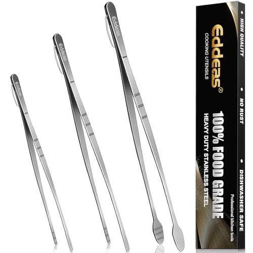 Eddeas Kitchen Tweezers Tongs, Cooking Tweezers...