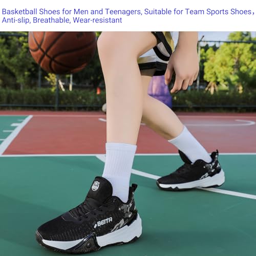 Image of Beita Basketball Shoes for Men High Upper Fashion Sneakers Streetball Breathable Sports Shoes Cushioning Anti Slip