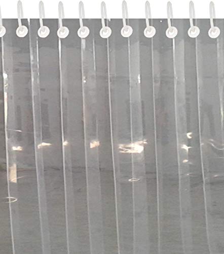 Image of ans Dreams PVC Curtains 2 mm Heavy Quality - Transparent Strip Door Curtains for AC Rooms, Showrooms, Malls, Restaurants - Set of 6 Strips, 7 ft Long, Durable