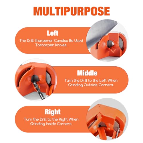 image for BUXUNA Drill Bit Sharpener, Drill Bit Sharpener for All Bits(5/64''- 5
