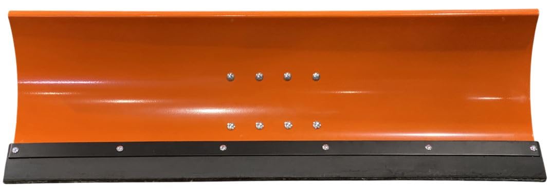 SRM Design Schneeschieber Schneeschild Schneepflug Räumschild Universal für Einachser und Rasentraktor Orange Breite 175 cm x Höhe 40 cm 5-stufig schwenkbar verstellbar