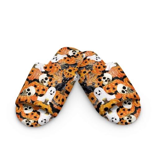 Forchrinse House Slippers for Women Men Flannel Open Toe Slippers Washable Reusable Spa Guest Hotel Shoes2