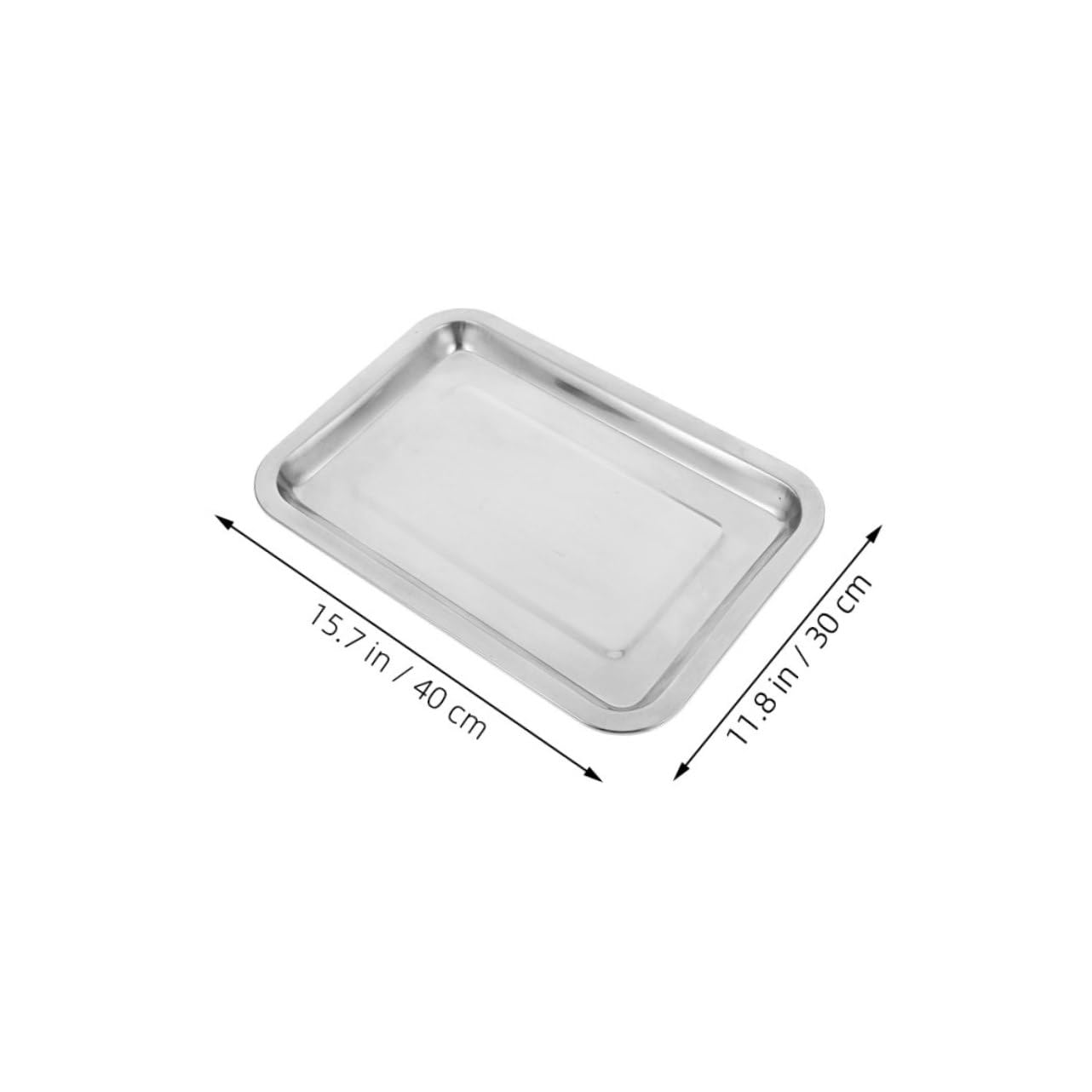 Garneck Sanitary Lab Sample Trays Stainless Steel Spill Containment Trays for Research Tattoo Use