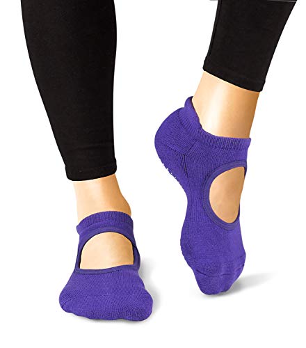 Image of LA ACTIVE Non Slip Yoga Grip Socks - Barre Ballet Pilates Athletic Socks for Men and Women