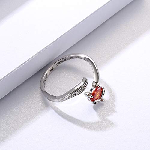 Sterling Silver Fox Jewelry For Women - Inspirational Adjustable Animal Wrap Ring Stud Earrings Graduation Jewelry Gift For Teen Girls (Fox Ring) #TOP5