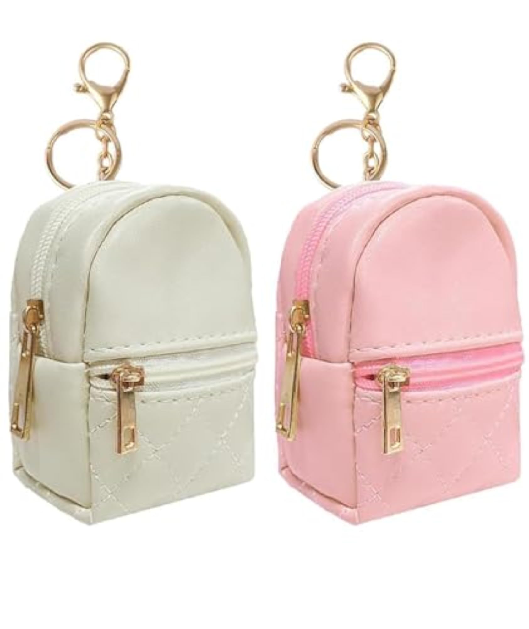 2PCS Miniature Bag Keychain Set, Fashionable Tiny Bags for Keys