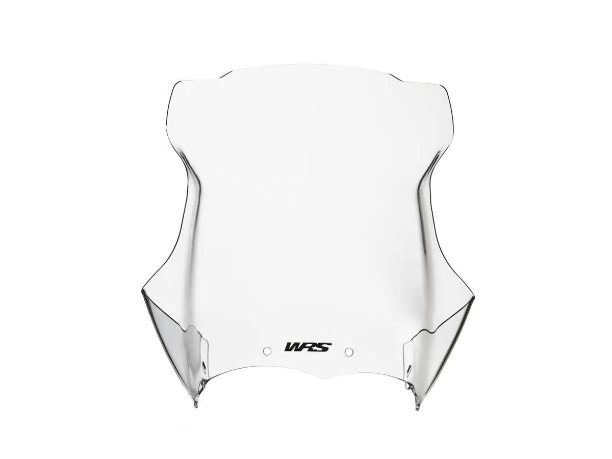 WRS Cupolino Parabrezza Trasparente, Doppio uso, per Moto, Finitura Trasparente, Plexiglass PMMA, 41 cm x 44 cm Compatibile per Moto (BMW) r1200gs - dal 2004-2012 - INTERMEDIO