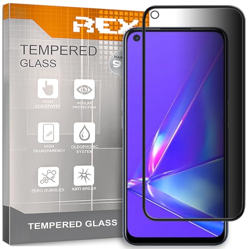 REY Protector de Pantalla Antiespía para OPPO A72 4G - A72 5G, Cristal Vidrio Templado Premium
