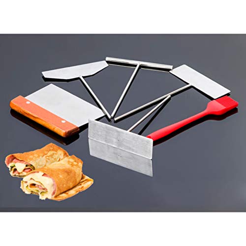 DOITOOL - Espátula de massa antiaderente de aço inoxidável para panquecas francesas de crepe para pa