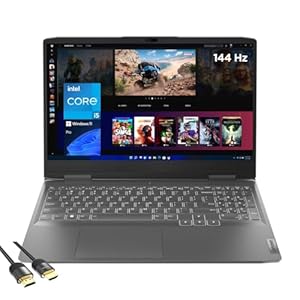 Lenovo LOQ Gaming Laptop, 15.6″ FHD 144Hz Display, Intel 13th Gen 8-Core i5-13420H, GeForce RTX 3050, 32GB DDR5, 2TB PCIe SSD, Backlit Keyboard, WiFi 6, USB-C, HDMI, RJ45, PDG HDMI Cable, Win 11 Pro