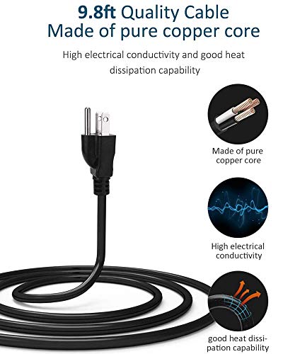 Superdanny 9.8Ft Usb Power Strip Tower Surge Protector With 9 Outlet 4 Usb 1080J Surge Protection, 2Pack, Black & Blue #TOP7