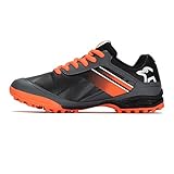 Kookaburra Jungen Neon Hockeyschuhe, Schwarz/Orange, 13 UK