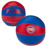 Franklin Sports NBA Detroit Pistons Toy Basketballs - 2 Pack of Kids Soft Mini Basketballs for Over the Door + Indoor Hoops - NBA Fan Shop Kids Soft Toy Balls - (2) Mini Balls Included