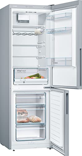 Bosch KGV36VLEAS, Série 4, Réfrigérateur congélateur, Pose libre, 186 x 60 cm, 214 L / 94 L, Inox – Image 3