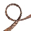 Craft County Flat Braided Leather Jewelry Craft Cord – Necklaces, Belts, Bracelets, Crafts and Jewelry Making (Natural, 5mm X 10 Yards) #2
