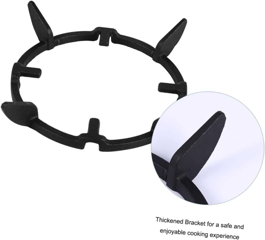 Universeller Pfannenständer, 3 Stück, Zubehörständer, Herd, Kochfelder, Gasring, Schwarz, Ofen, winddicht, Topf, Milch, Untersetzer, Ringe, Pfannenständer, Halter, Brenner, Reduzierstück, Untersetzer,