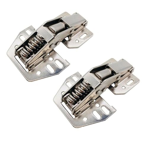 BSAXITHZB 2 Pack Top Flip Caravan RV Hinge Storage Cabinet Door Stay Kitchen Cabinet Hinge For Door Frame Cabinet
