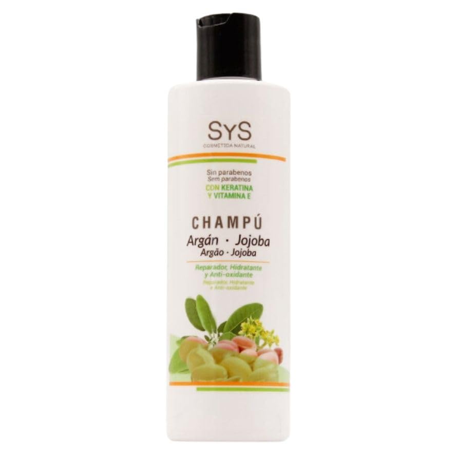 Champu Regenerador Argan Jojoba y Keratina 250ml SYS Cosmetica Natural
