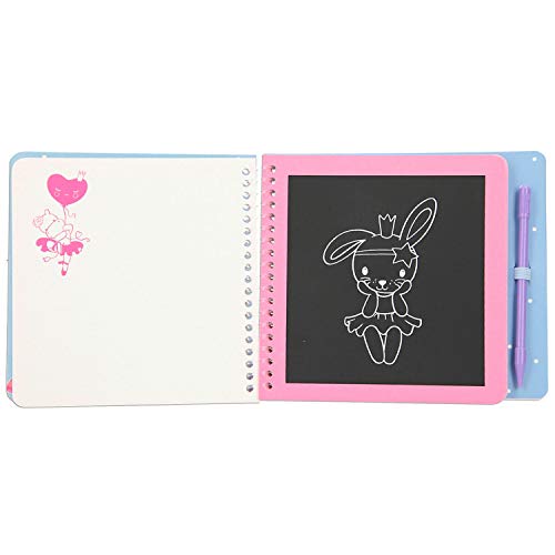 Depesche 11413 Princess Mimi - Mini Magic Scratch, Kratz-Buch mit 20 Seiten, zauberhafte Motive zum Kratzen, inkl. Stift, ca. 15,3 x 13,3 x 1,8 cm groß – Bild 6